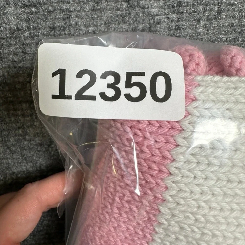 Chatham T Co For Kids Pink White Striped Whale Knit Sweater 4T Nautical Mockneck